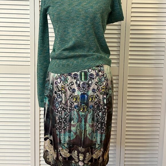 Beautiful Olsen Europe Midi Skirt: Size M/10 - Picture 7 of 15